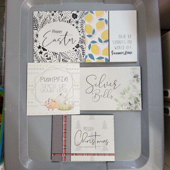 Holiday Decor Reversible Signs - Picture 1 of 7